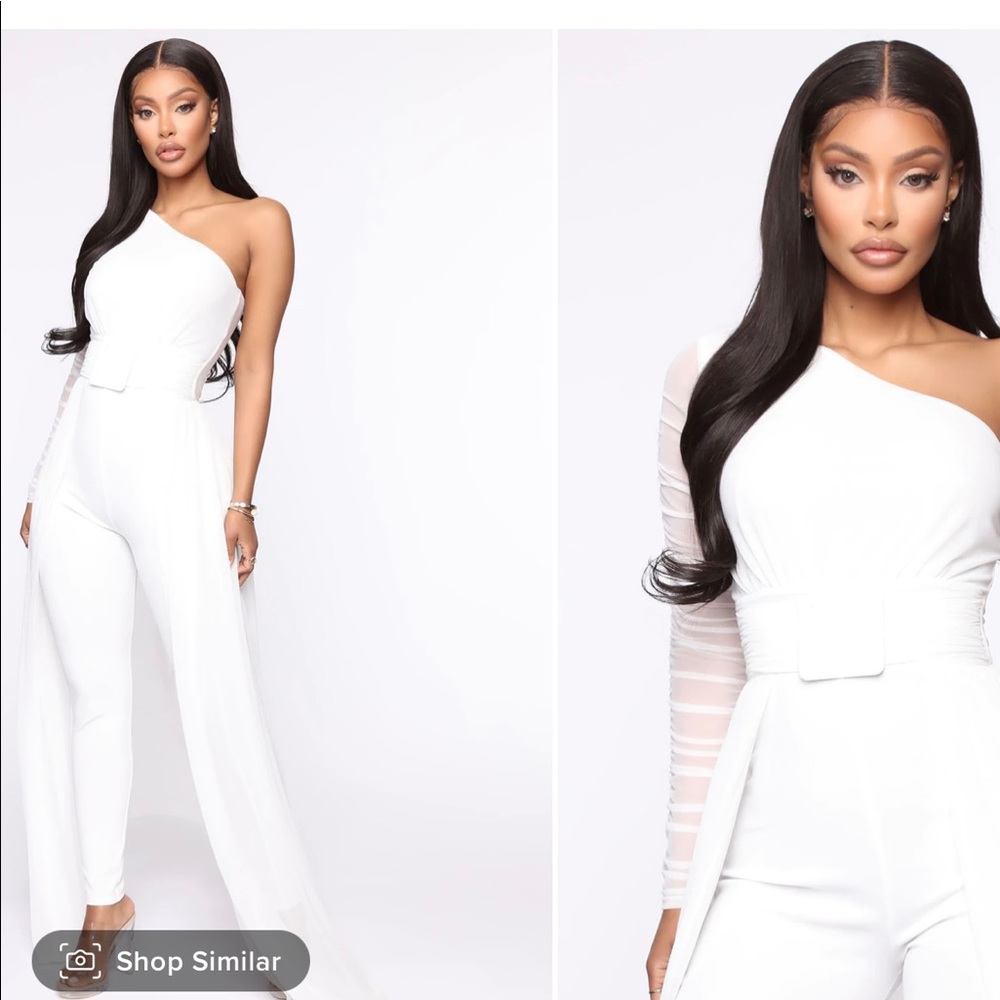 Mesh jumpsuit Fashion nova